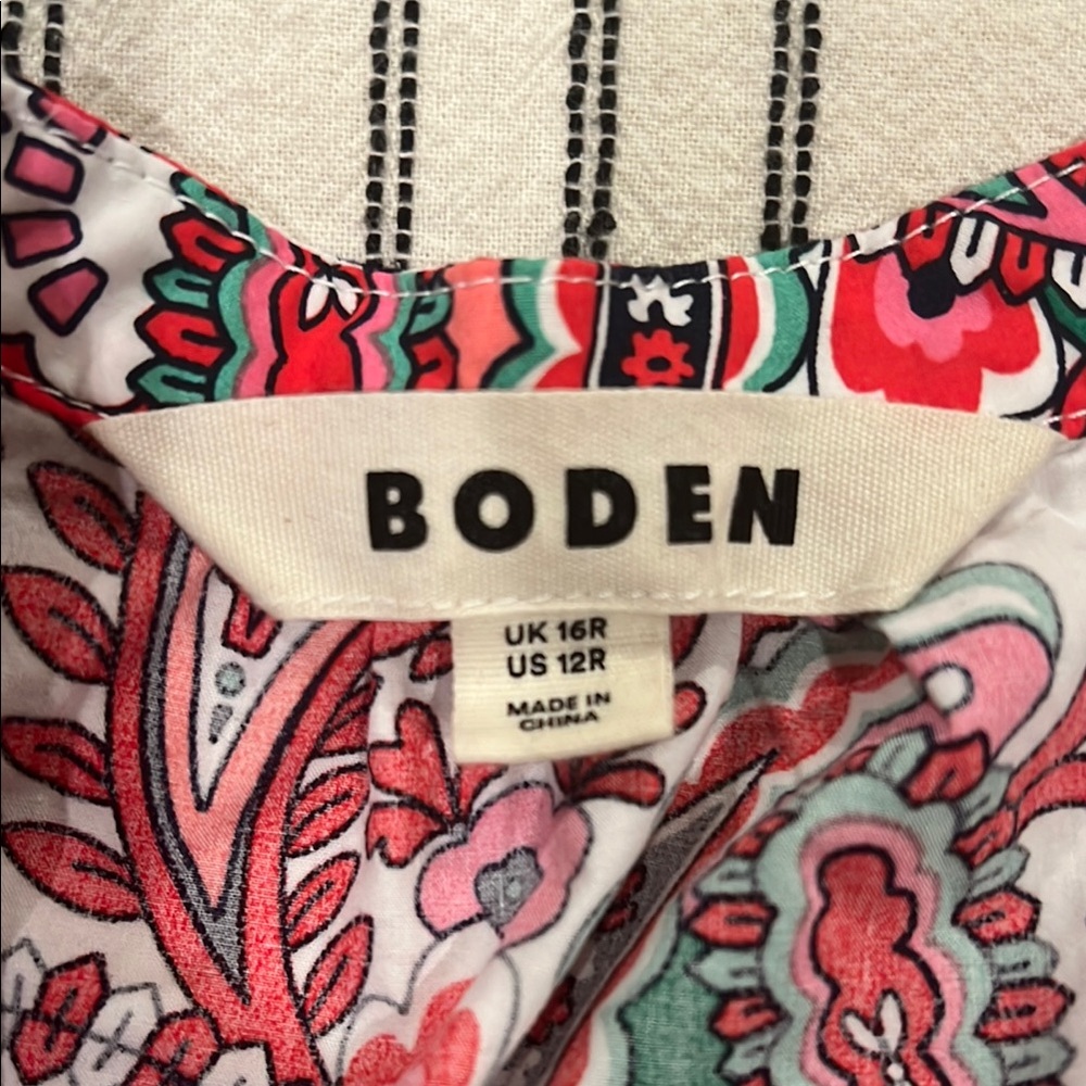 Boden Floral Cotton Maxi Dress